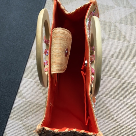 Nordstrom Sequin straw handbag - Picture 8 of 13